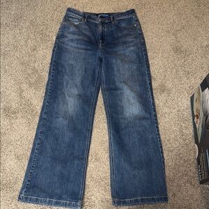 J. McLaughlin Stylish Blue Wide Leg Women's Jeans